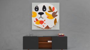 Canvas Chiens abstraits 2
